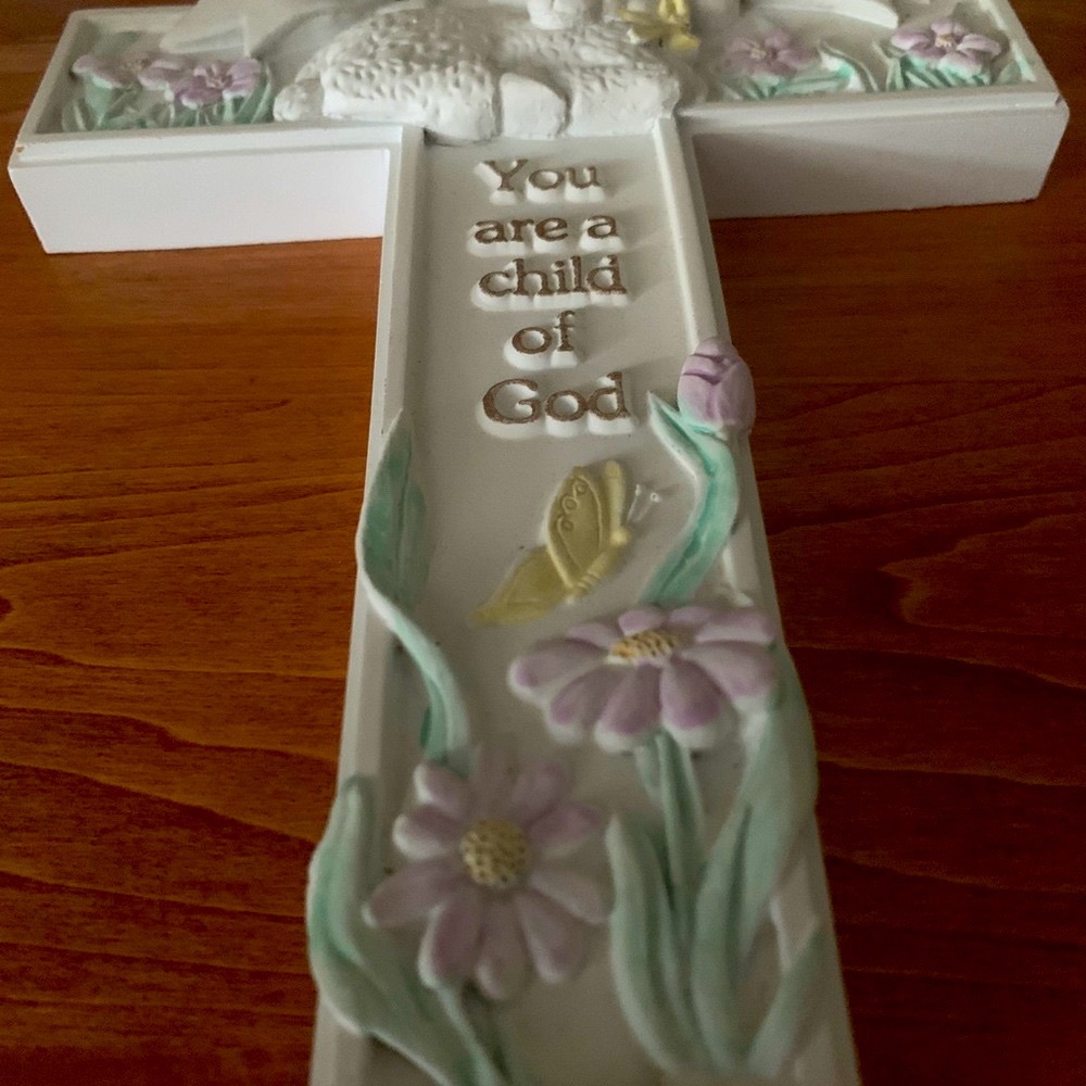 Decorative Religious Cross for Baptism You Are A Child Of God - Picture 2 of 5